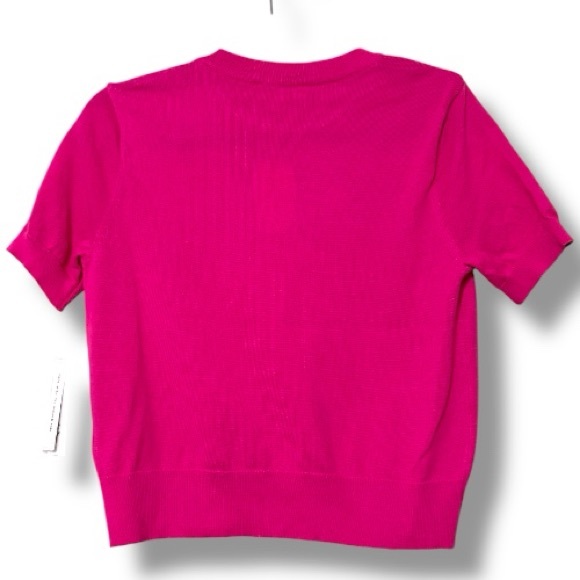 Nanette Lepore size small pullover pink sweater with rhinestone flamingos new - Picture 3 of 12